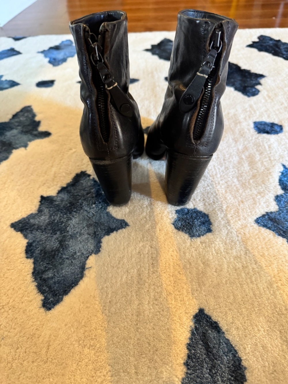 Rag & Bone Newbury Leather Boots Sz 38 with Box, Bag & Authentication Card - Picture 6 of 14